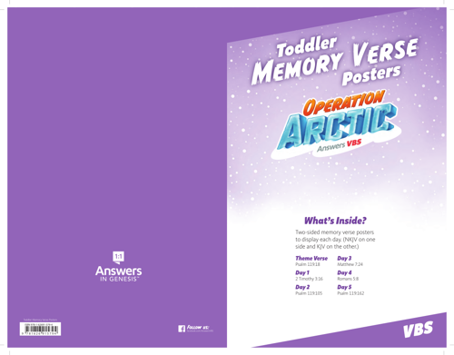 Memory Verse Posters: Toddler
