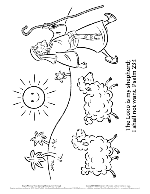 Memory Verse Coloring Sheets: Junior and Primary (ESV)