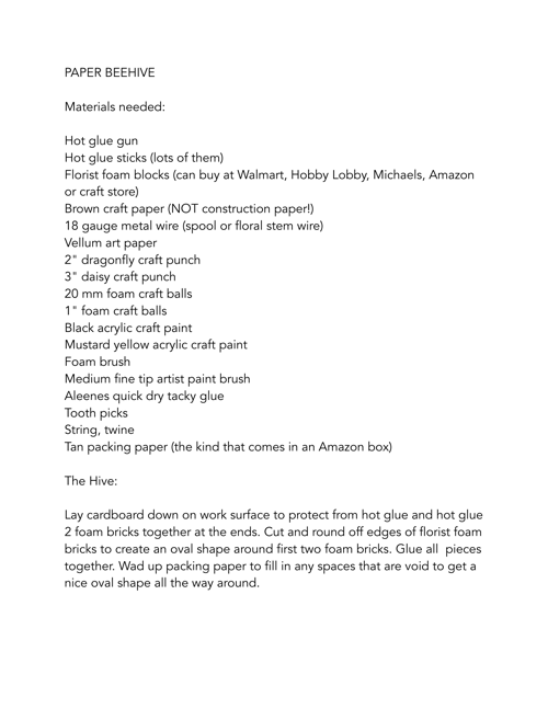 Beehive Instructions
