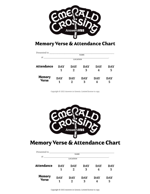 Attendance Chart