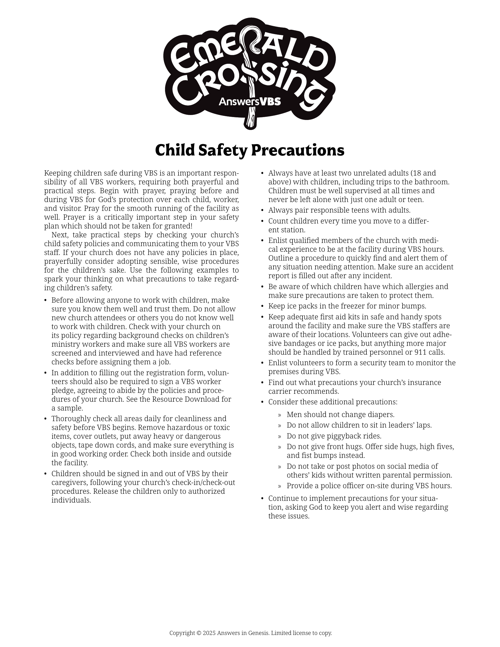 Child Safety Precautions