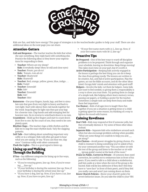 Tips for Managing a Group of Kids