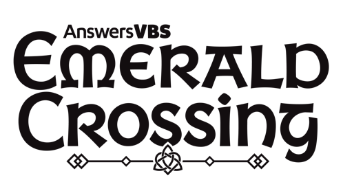 Emerald Crossing Logo: Black Celtic Knot