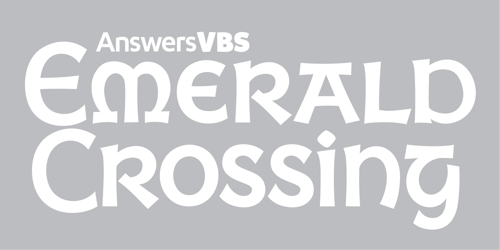 Emerald Crossing Logo: White Medium