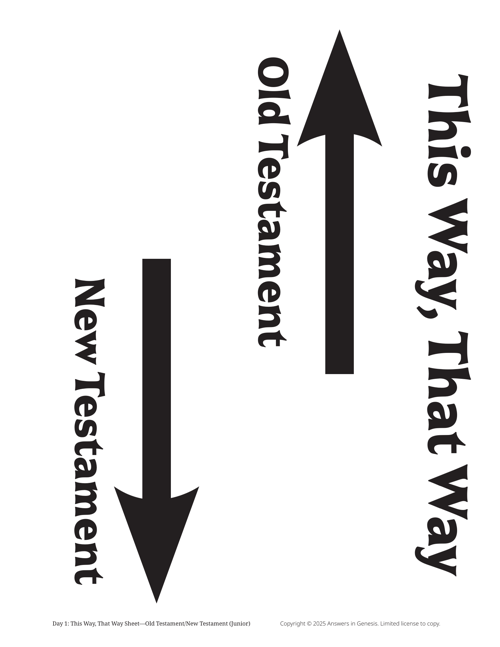 Day 1 This Way That Way Sheets