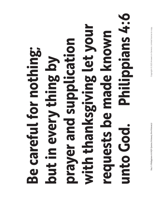 Day 3 Philippians 4 verses (KJV)