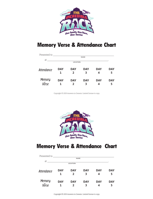 Attendance Chart