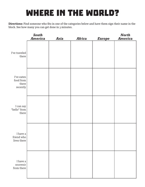 Icebreaker Pattern