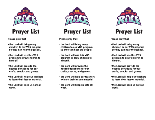 Prayer List