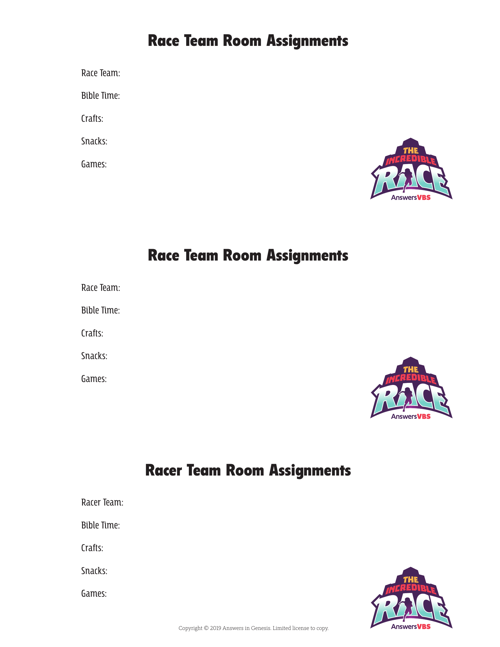 Room Assignments