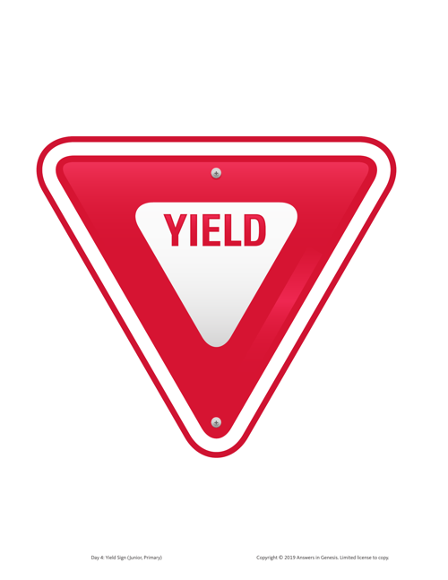 Day 4 Yield Sign