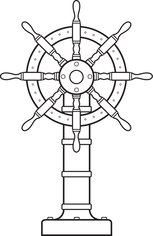 Ship Wheel With Stand