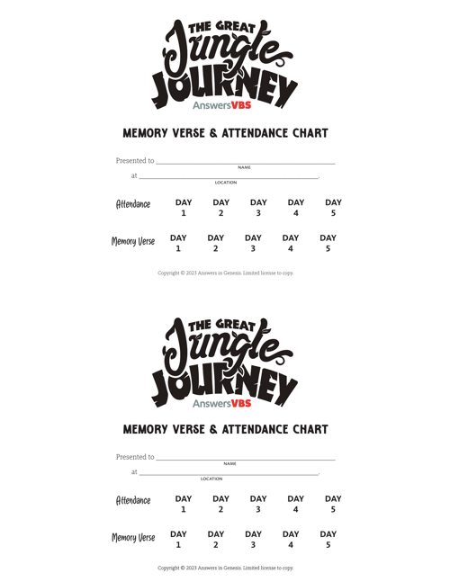 Attendance Chart