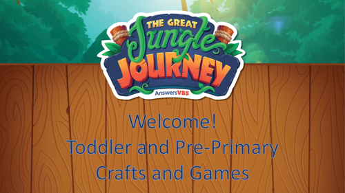 Toddler and Pre-Primary Crafts and Games