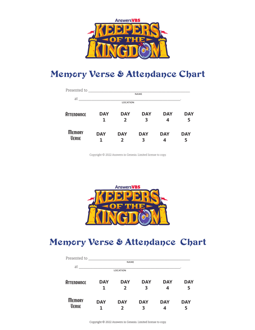 Attendance Chart