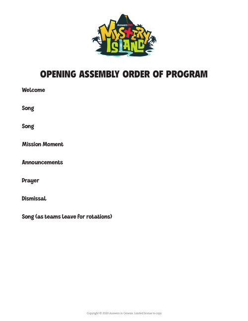 Assembly Order Of Program