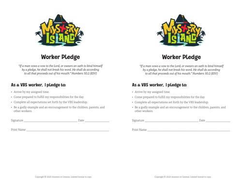 Worker Pledge