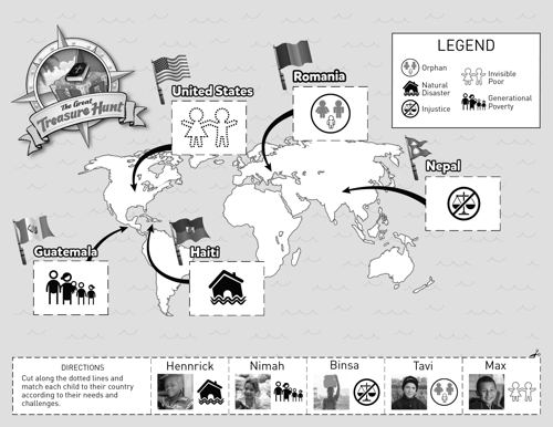 Map Activity Black White