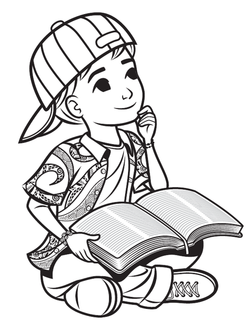 Boy Reading Bible