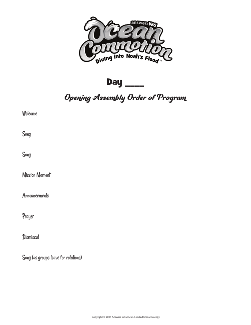 Assembly Order Of Program