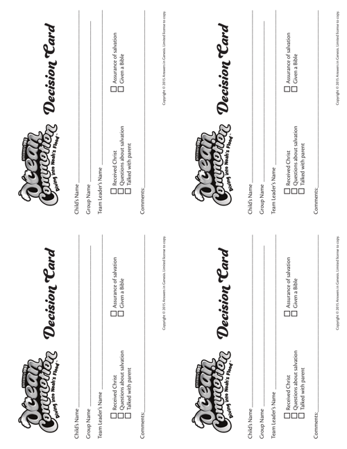 Decision Card