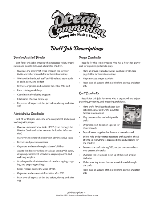 Job Descriptions