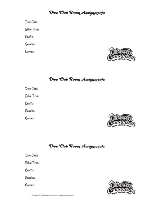 Room Assignments