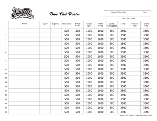 Team Roster