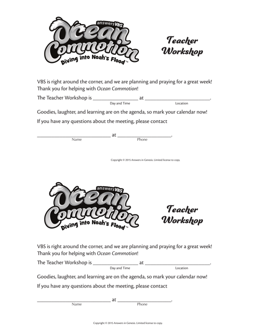 Workshop Invitation Teacher