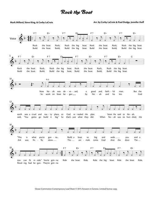 Rock the Boat Lead Sheet