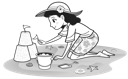 Sand Castle Girl