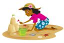 Sand Castle Girl