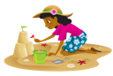 Sand Castle Girl