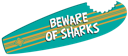 Shark Bite Surboard Teal 1