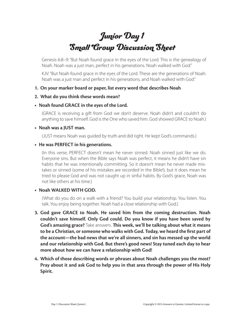 Discussion Sheets