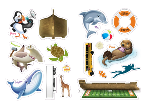 Pre-Primary/Toddler Dive Log Stickers KJV