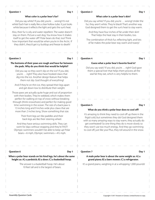 Question Cards