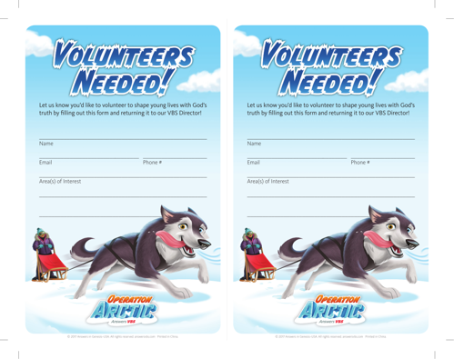 Promo: Volunteer Flier