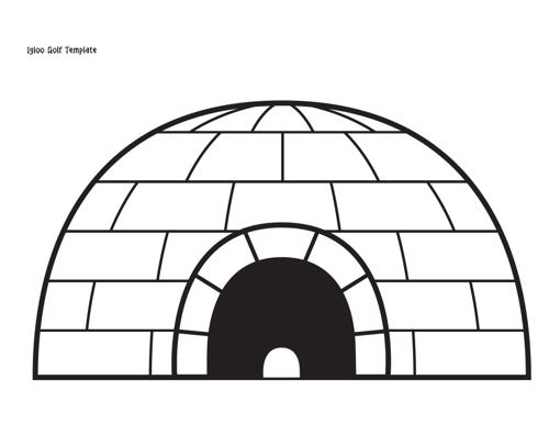Igloo Golf Backdrop