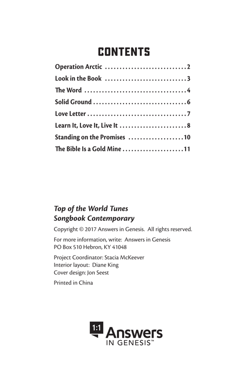 Operation Arctic Contemporary Songbook