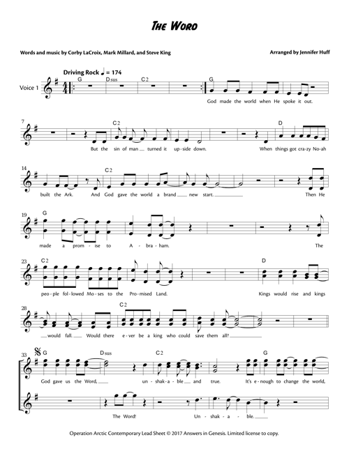 The Word Lead Sheet