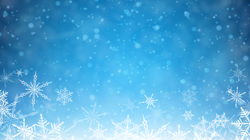 Oavbs Slides Background Snowflake Blue