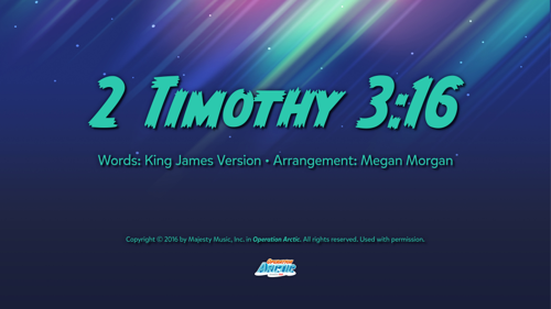 Traditional Memory Verse Slides: 2 Timothy 3:16
