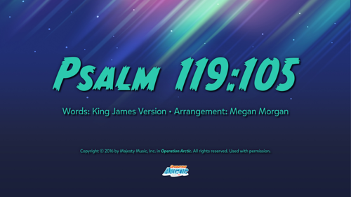 Traditional Memory Verse Slides: Psalm 119:105