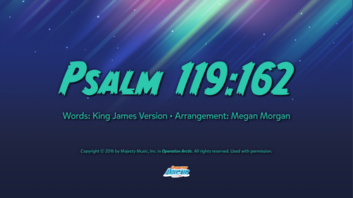 Traditional Memory Verse Slides: Psalm 119:162