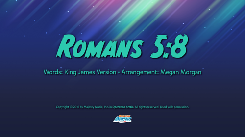 Traditional Memory Verse Slides: Romans 5:8