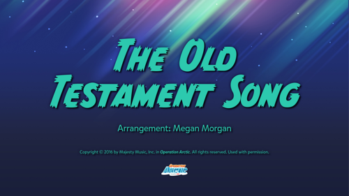 Traditional Memory Verse Slides: The Old Testament Song