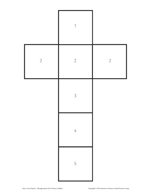 Day 4 Cross Pattern
