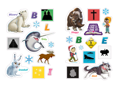 Pre-Primary/Toddler Explorer Guide Stickers KJV