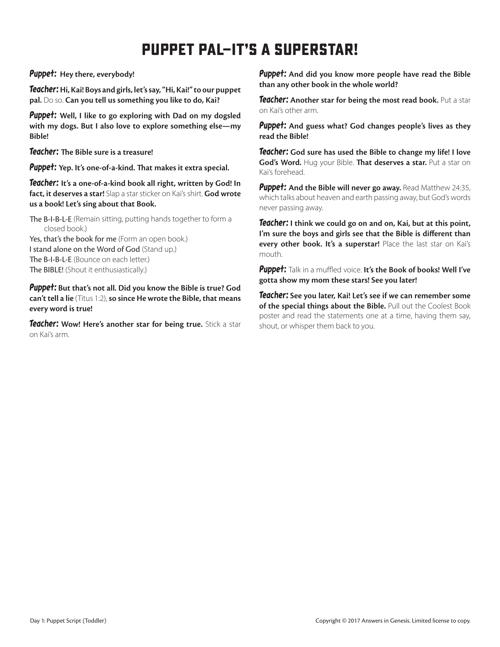 Toddler Puppet Scripts